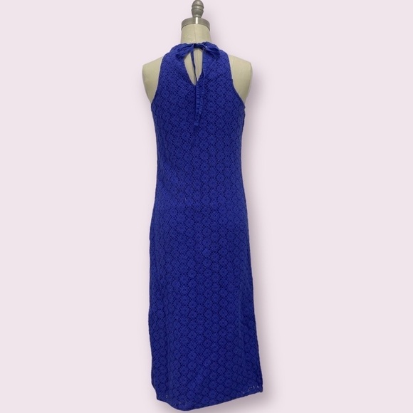Women's Sleeveless Crochet Dress - A New Day™ Blue Size XS - Picture 4 of 9
